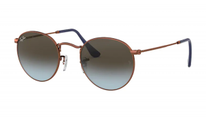 Ray Ban Round Metal Shiny Dark Bronze 900396