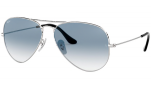 Ray-Ban Aviator 3025 Silver Prescription Sunglasses 003/3F