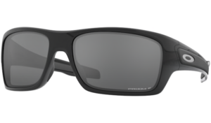 Oakley TURBINE Prescription Sunglasses Polished Black/Silver Icon (Oakley Lenses) 9263/41