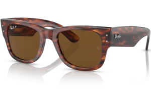 Ray-Ban MEGA WAYFARER Striped Havana 95457