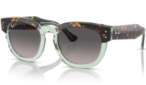 Ray-Ban MEGA HAWKEYE Havana on Transparent Green 1376M3