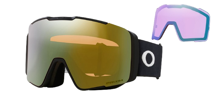 Oakley LINE MINER PRO L Matte Black | Prizm Snow Sage Gold Prescription Goggles 713605